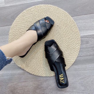 Dép sục xinh cao cấp quai Đan chéo hở mũi