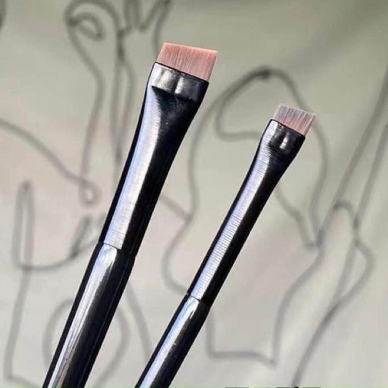 Set 2 Cọ kẻ eyeliner - tém mày vát xéo