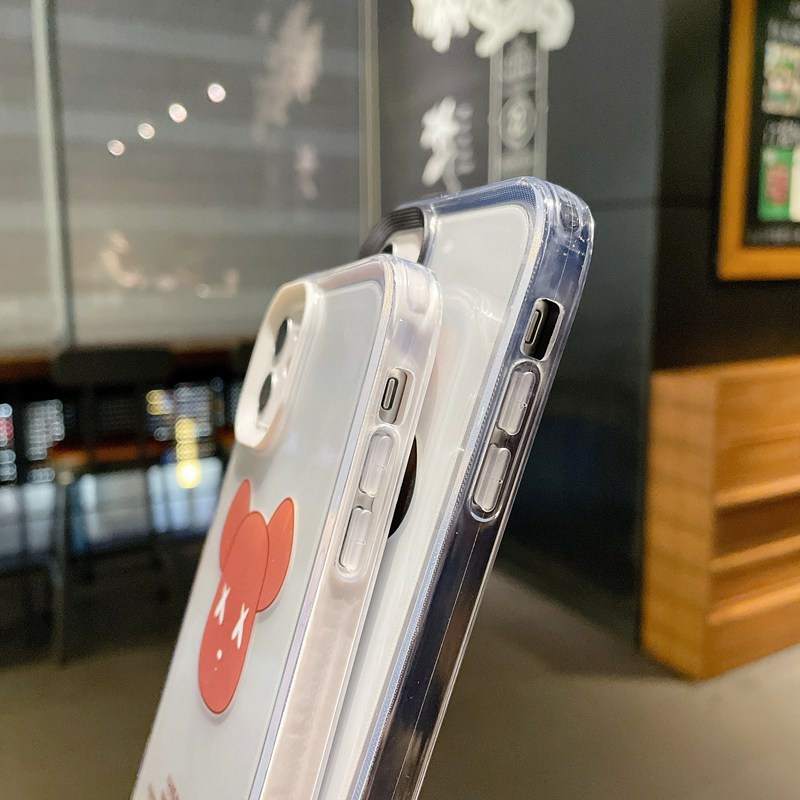 Ốp Điện Thoại Cứng In Hình Gấu 3 Trong 1 Cho IPhone 6 6S 7 8 Plus IPhone X Xr Xs Max 11 12 13 14 Max Ip Xr Thời Trang