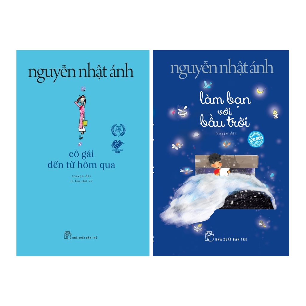 Sách - Combo Nguyễn Nhật Ánh : Làm Bạn Với Bầu Trời ( tái bản ) + Cô Gái Đến Từ Hôm Qua ( tái bản )