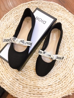 Bệt dior nơ trắng