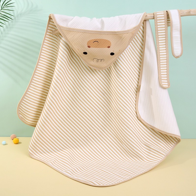 Chăn ủ, ủm mũ vịt Beiyi baby cotton cho bé