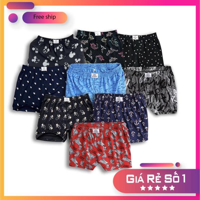Quần đùi nam thun cotton mặc ngủ thoải mái SEVEN BOXER (BIG SIZE)