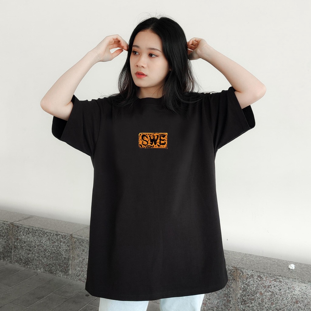 Áo thun tay lỡ dáng rộng nam nữ SWE EGYPT TEE chất cotton mềm mát phong cách cá tính năng động