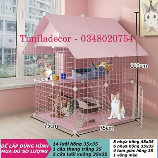 Quây Chuồng Chó, Mèo, Tấm Nhựa Trong, Lưới Sắt, Thép Nhiều Mẫu Lựa Chọn