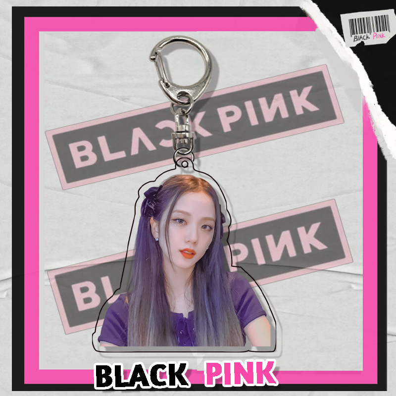Móc khóa hai mặt bằng Acrylic hình nhóm nhạc BLACKPINK