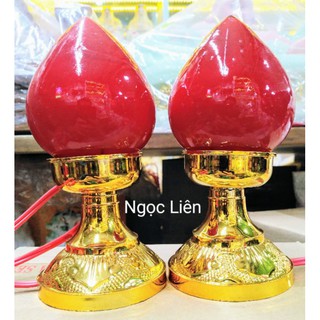 Đèn thờ Quả Đào cao 15cm