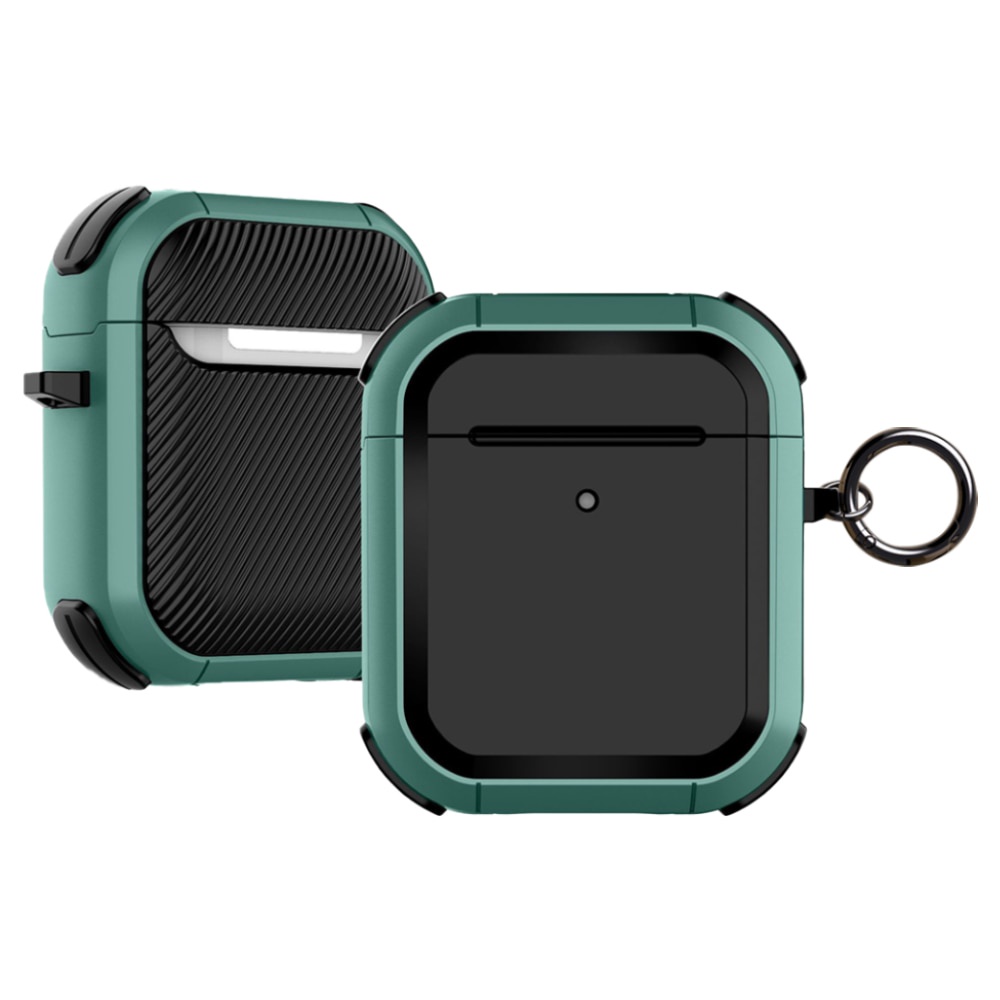 Vỏ bọc bảo vệ hộp sạc tai nghe không dây Airpods 1 2 Pro chống sốc có móc khóa treo tiện lợi