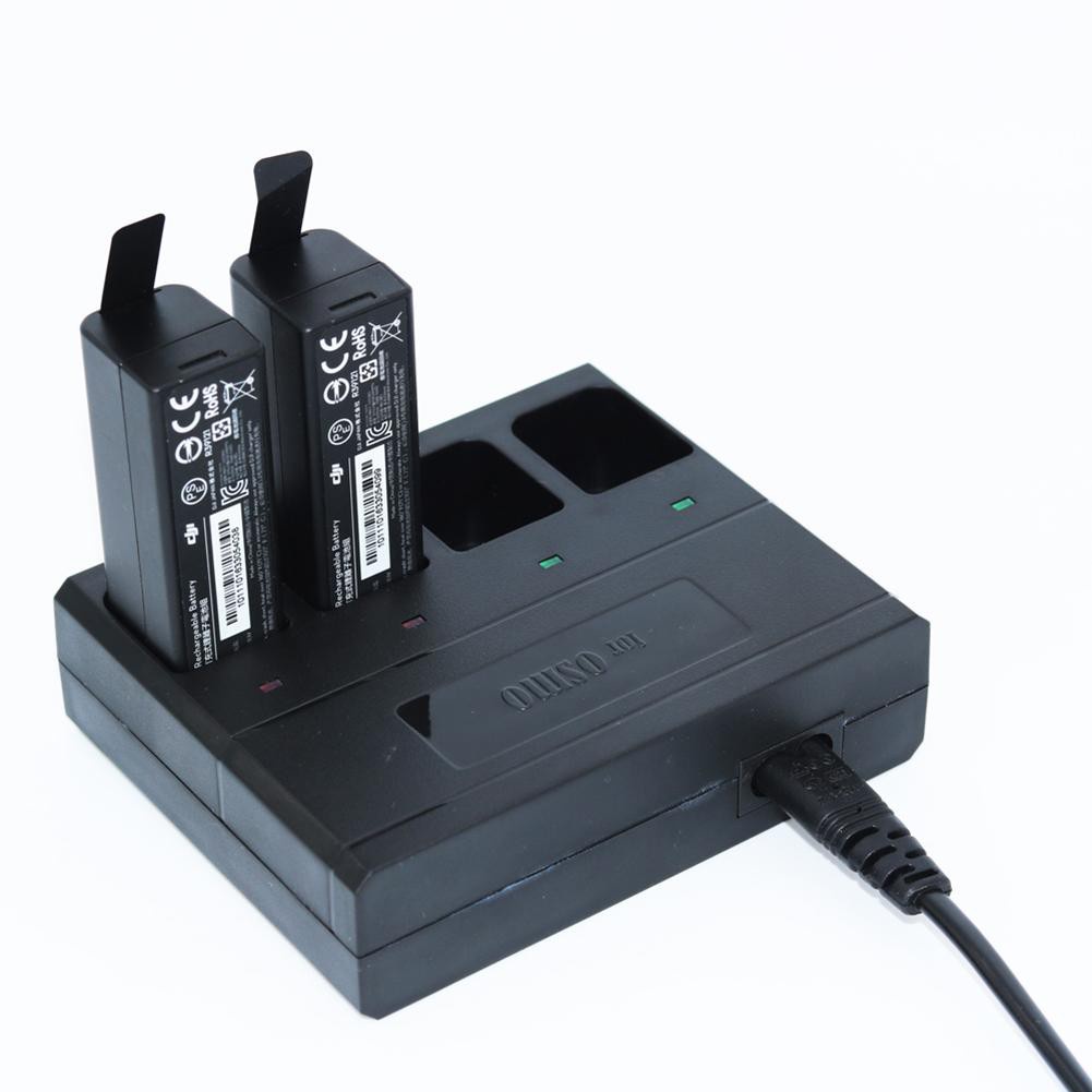 4-Port Quad Charging Parallel Battery Charger with Cord for DJI OSMO / OSMO Mobile