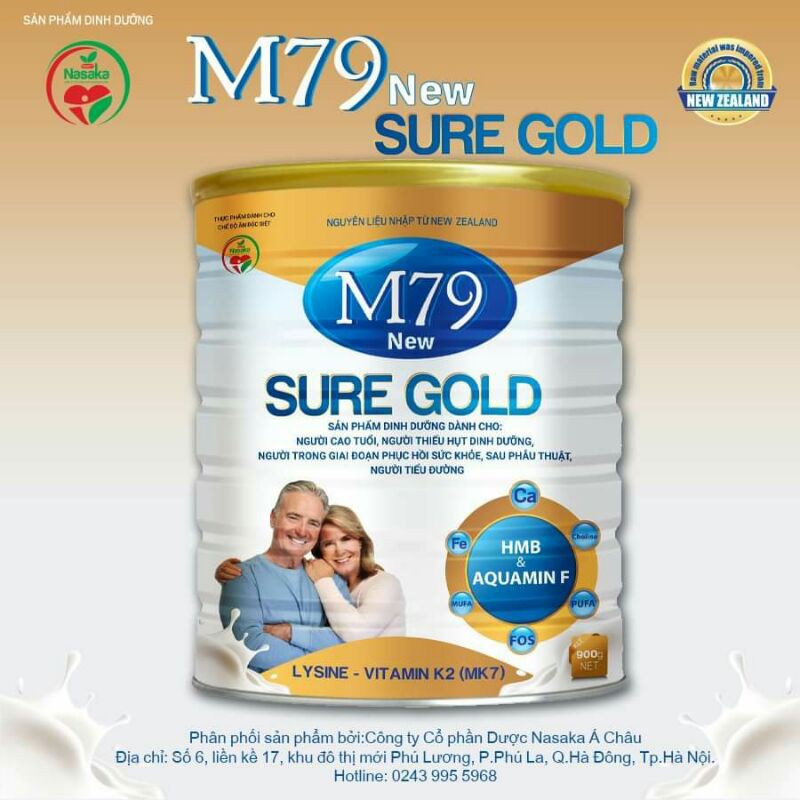 Sữa M79 SURE GOLD 900G