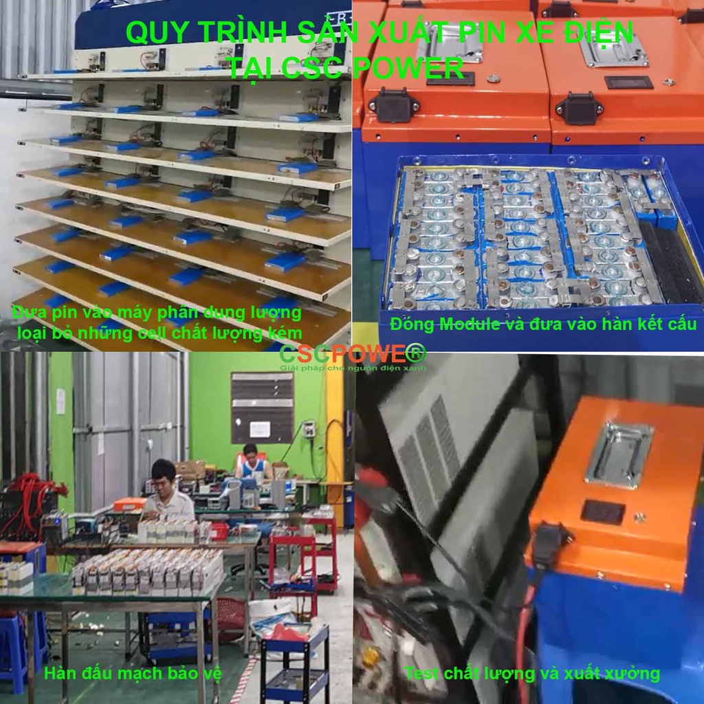Bộ Pin Lithium CSC 60V cho xe điện