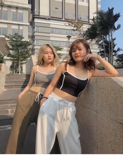 Áo 2 dây viền