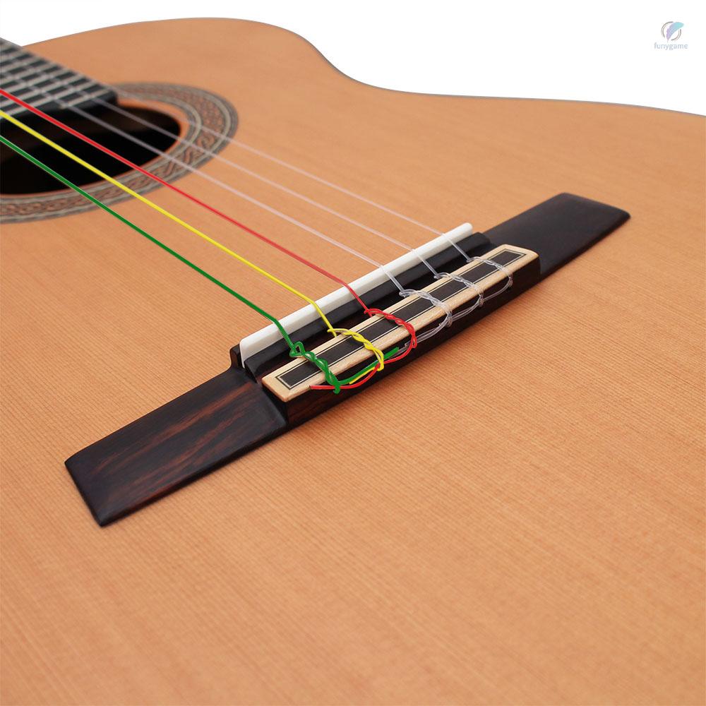Bộ 6 Dây Đàn Guitar IRIN C105 Lõi Nylon Nhiều Màu Sắc Mạ Hợp Kim Đồng