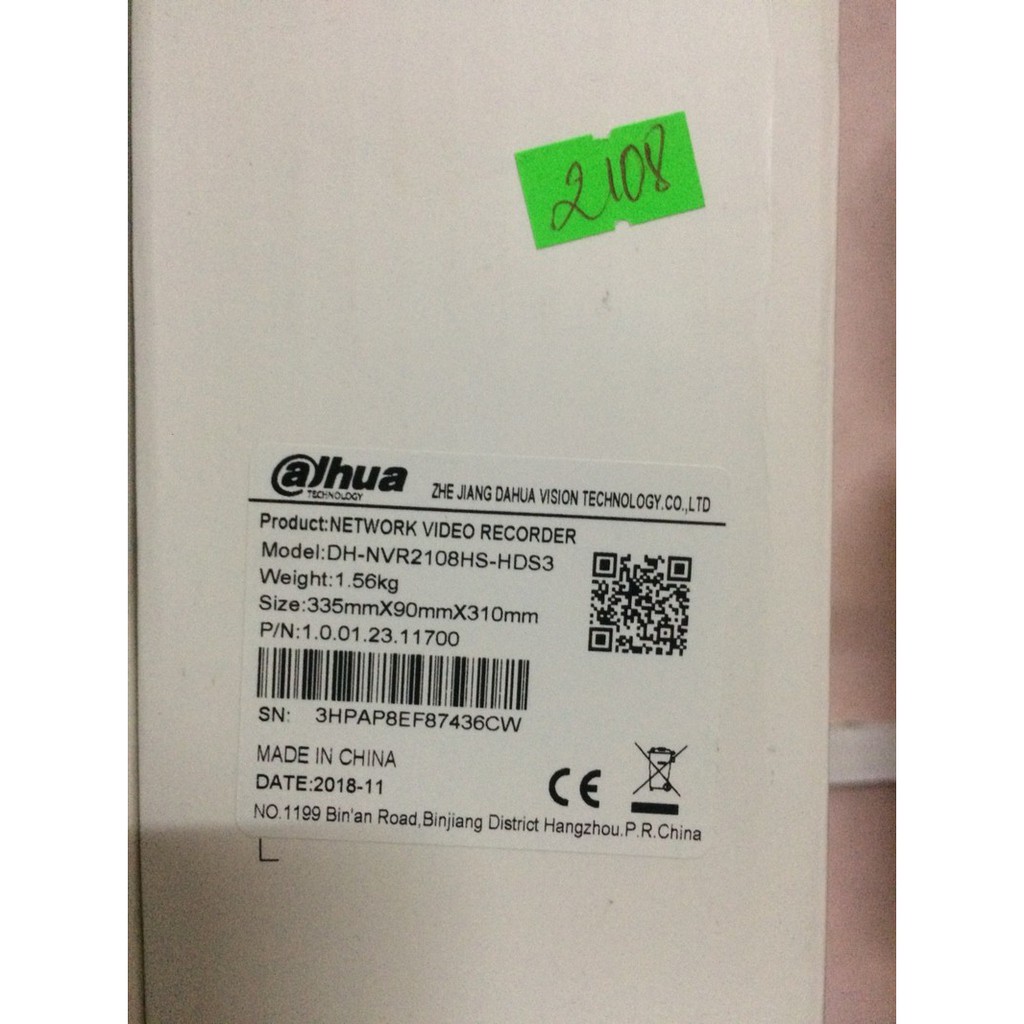 Kho buôn-Đầu ghi hình Dahua nội địa IP 2108HS-HDS3 | BigBuy360 - bigbuy360.vn