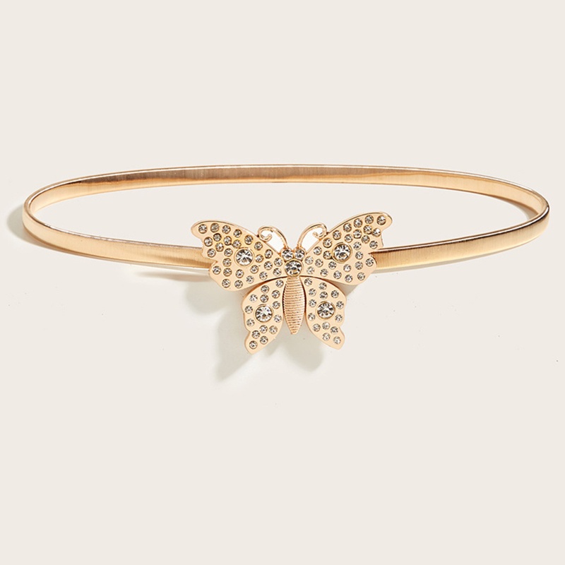 Thắt Lưng Có Khóa Cài Đính Đá Lấp Lánh Thời Trang Đi Biển Cho Nữ