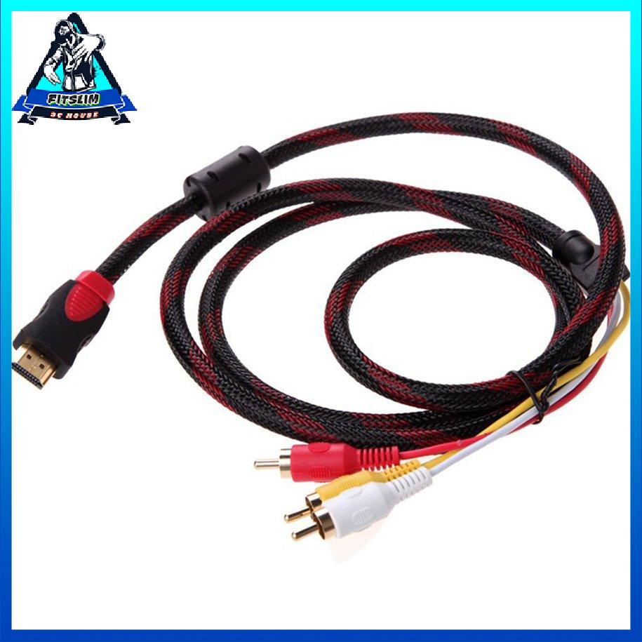 Cáp chuyển đổi thành phần AV Component Male sang 3 RCA Video Audio tương thích HDMI [8/15]