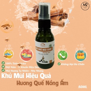 Xịt khử mùi giày Hương Quế Nano Bạc XIMO mùi dịu nhẹ đánh tan mùi hôi chân, giày và mũ bảo hiểm