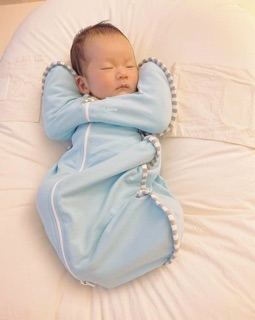 Túi ngủ có khoá kéo cho bé swadding