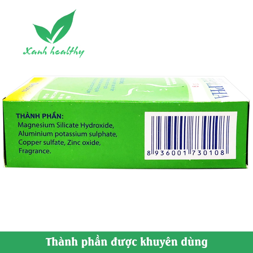 Bột Khử Mùi hôi nách hôi chân Thalpha Khử Mùi Hôi cơ thể, mùi hôi giày dép  Giảm Tiết Mồ Hôi suốt 24h - Hộp 30g