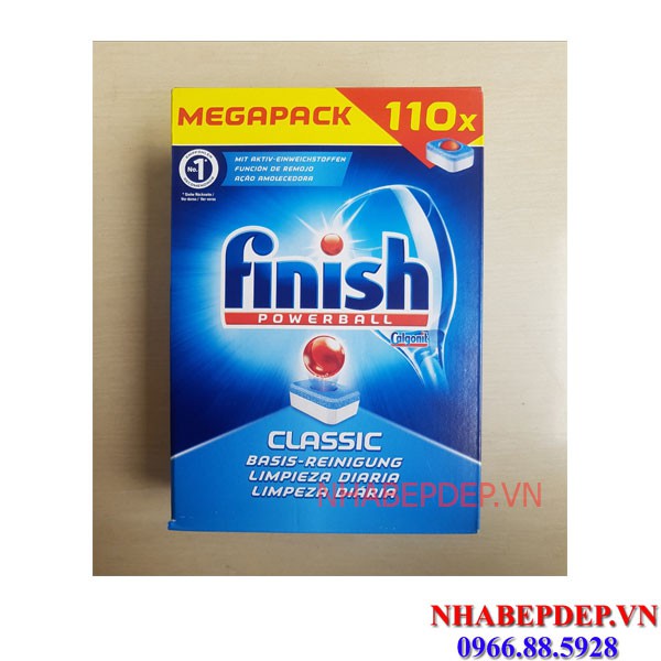 Viên rửa bát Finish Classic 110 viên (nhập Đức)