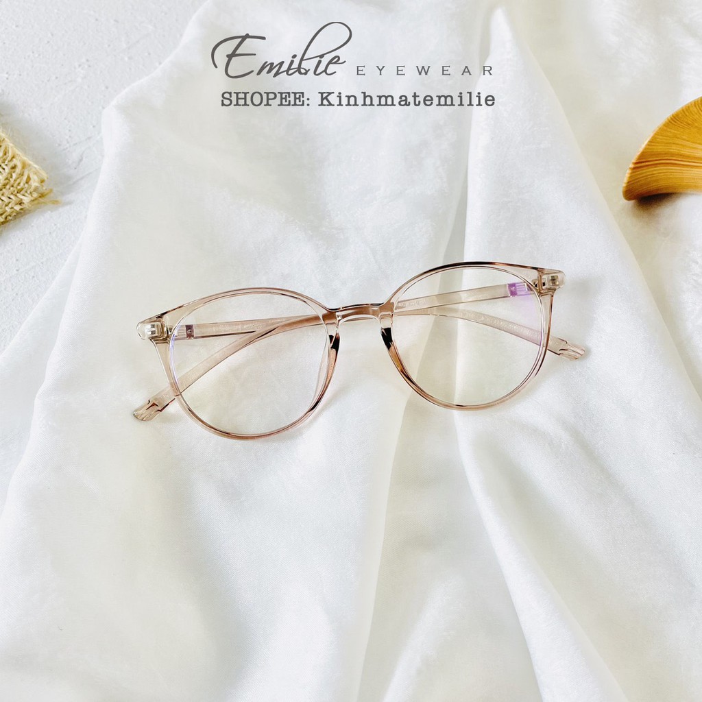 Gọng kính tròn nhựa dẻo size nhỏ Emilie eyewear phụ kiện thời trang 203