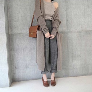Áo khoác cardigan dáng dài