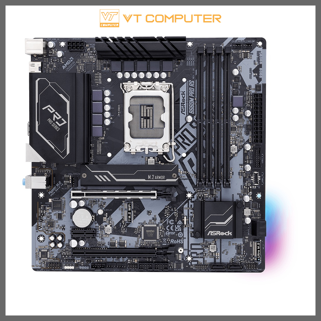 Bo Mạch Chủ ASRock B660M Pro RS / Steel Legend / Socket 1700 / Bảo Hành 36 Tháng