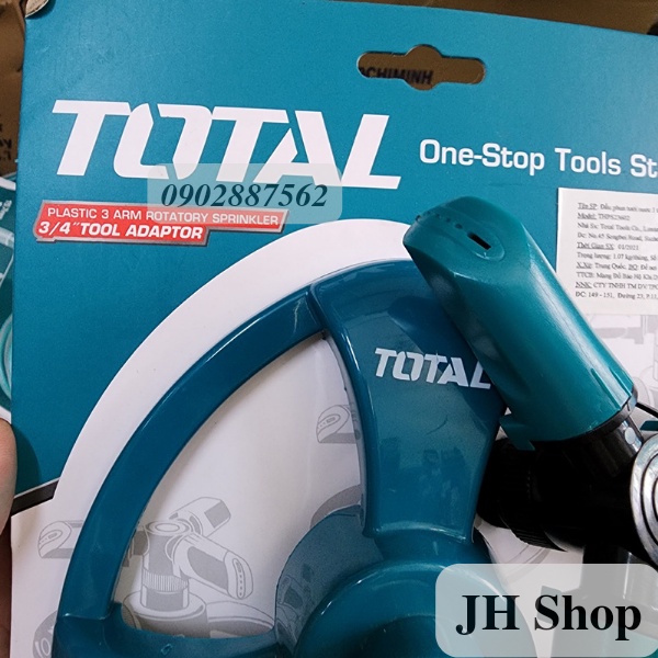 Đầu phun tưới nước xoay tay Total THPS23602