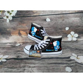 Giày vải custom Doremon