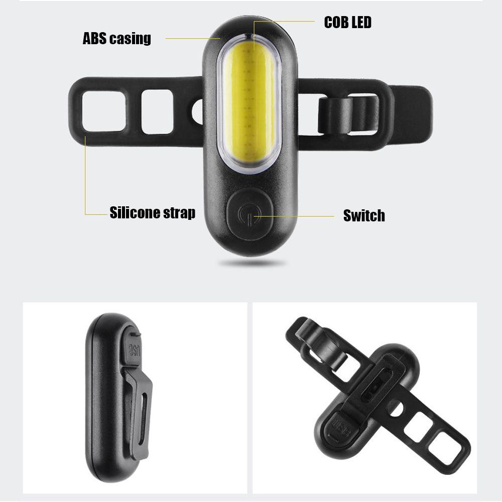 Đèn LED Gắn Đuôi Xe Đạp Sạc USB Chống Nước