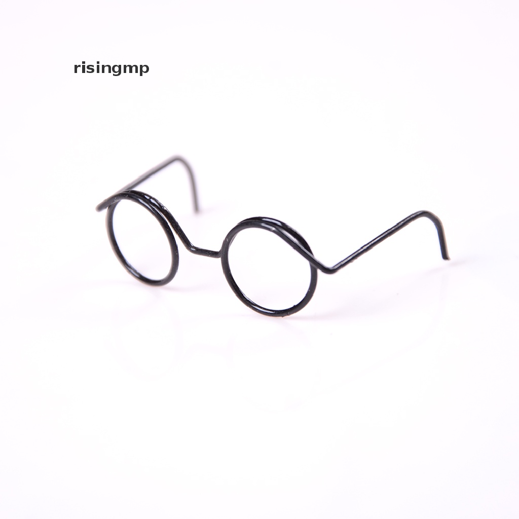 Set 2 Mắt Kính Gọng Tròn Cho Búp Bê BJD 1 / 6 30cm ♨Trên đó