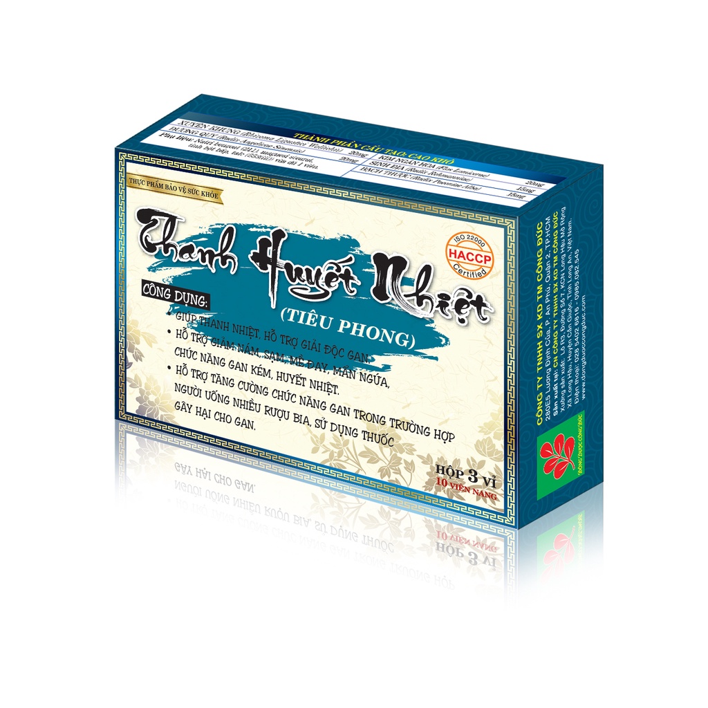 THANH HUYẾT NHIỆT CÔNG ĐỨC (GIẢM NGỨA) - ĐÔNG DƯỢC CÔNG ĐỨC - BS ĐỨC (0971736824)
