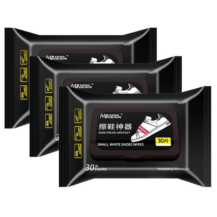️🎉FREESHIP️👉Khăn Giấy Ướt Lau Giày Sneaker, Khăn Lau Túi Siêu Sạch Hộp 30 Tờ, Tiện Lợi Khi Mang Theo