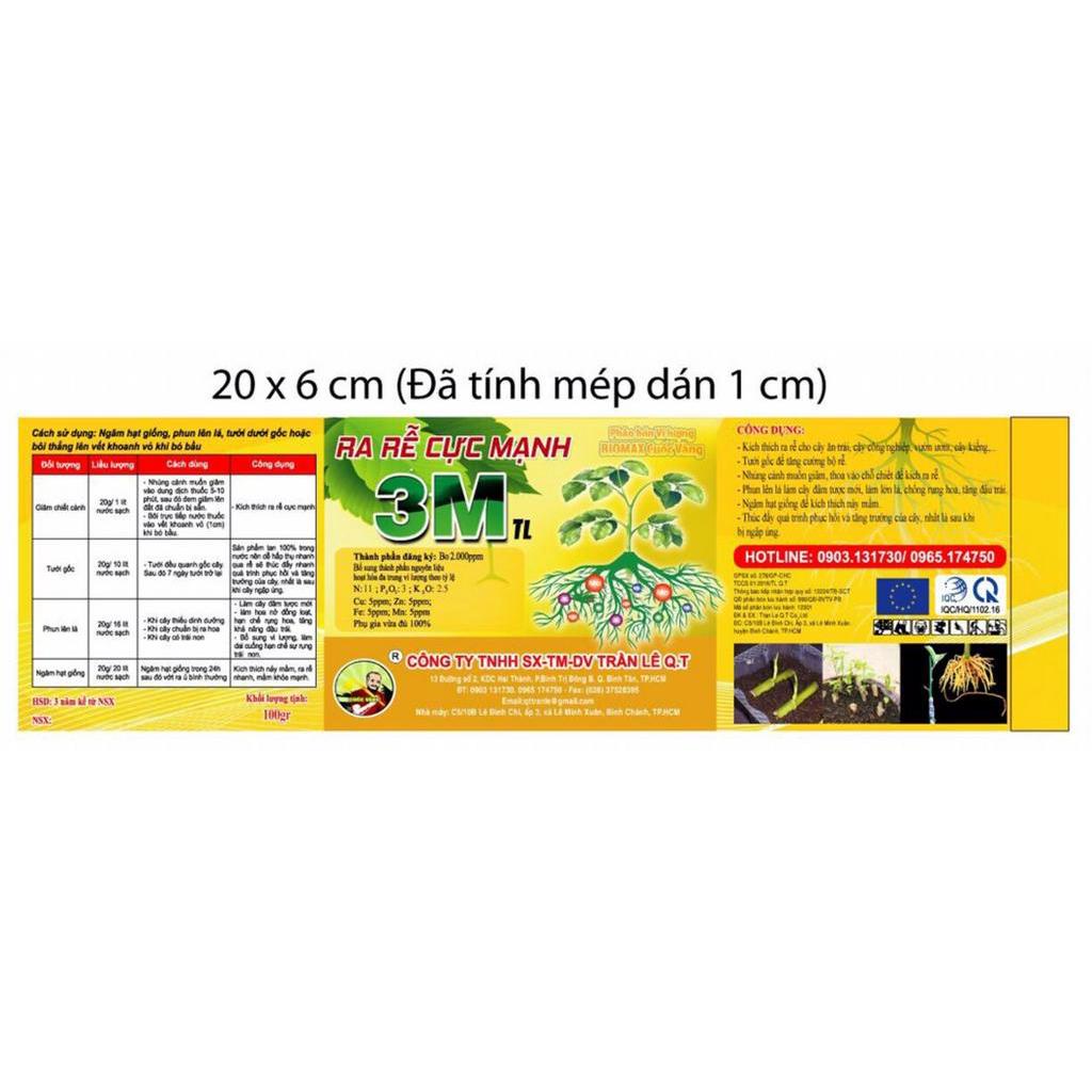 Phân bón Kích RA Rể 3M hũ 100g bổ sung vi lượng kích thích ra rể cực mạnh chuyên dùng cho lan và cây kiểng