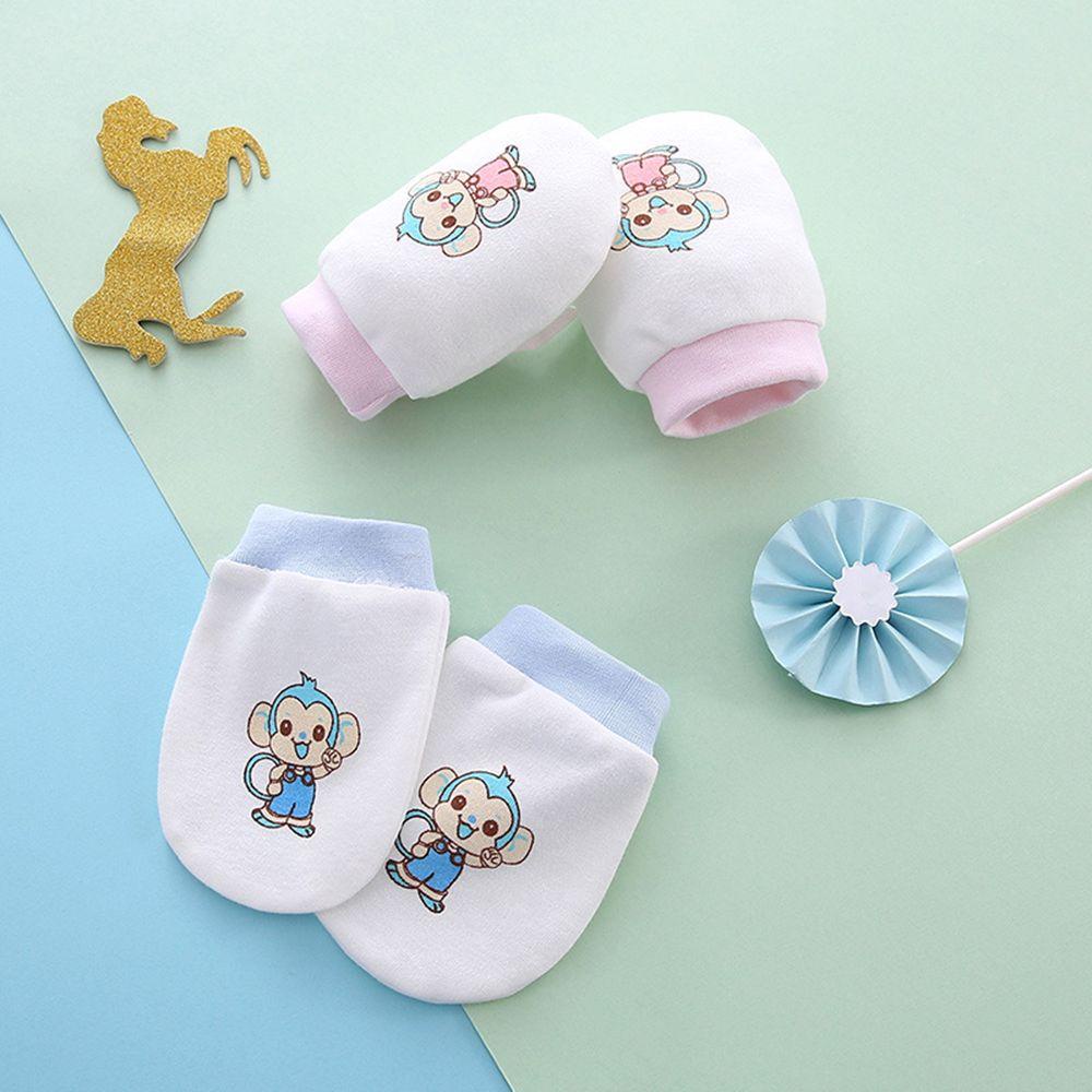 1 Găng Tay Chống Xước Họa Tiết Hoạt Hình Dễ Thương Cho Bé Sơ Sinh