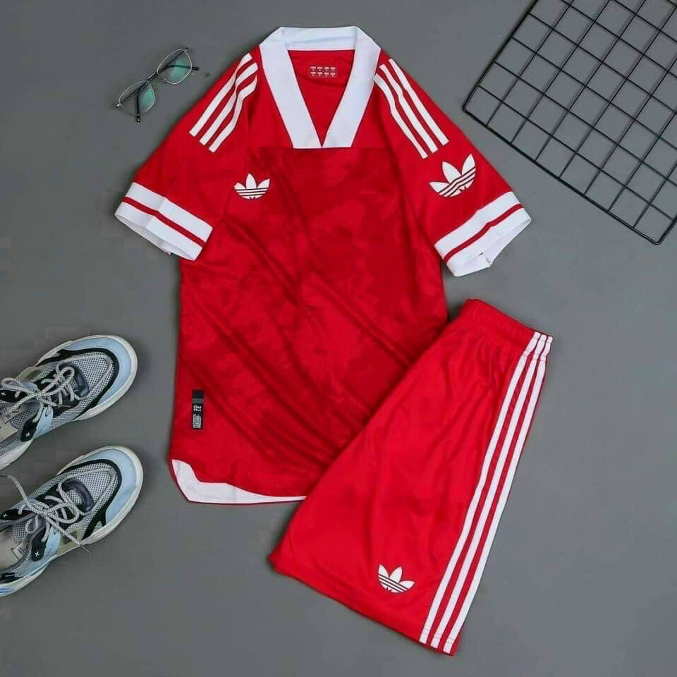 Miễn phí in - Bộ Thể Thao adidasss  3 lá  - Hàng quảng châu Thoáng Mát - Tôn Dáng phom châu âu