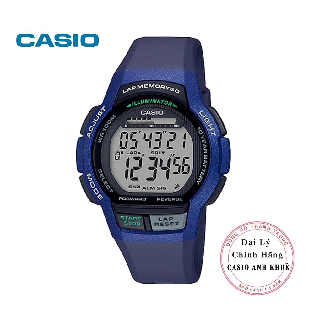 Đồng hồ điện tử Nam Casio WS-1000H-2AVDF dây nhựa