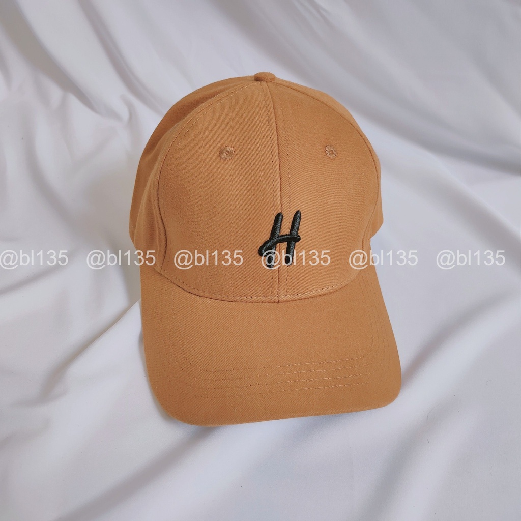 Nón Lưỡi Trai Nam Nữ Thể Thao Thêu Chữ H Nhiều Màu Năng Động Cá Tính BL135