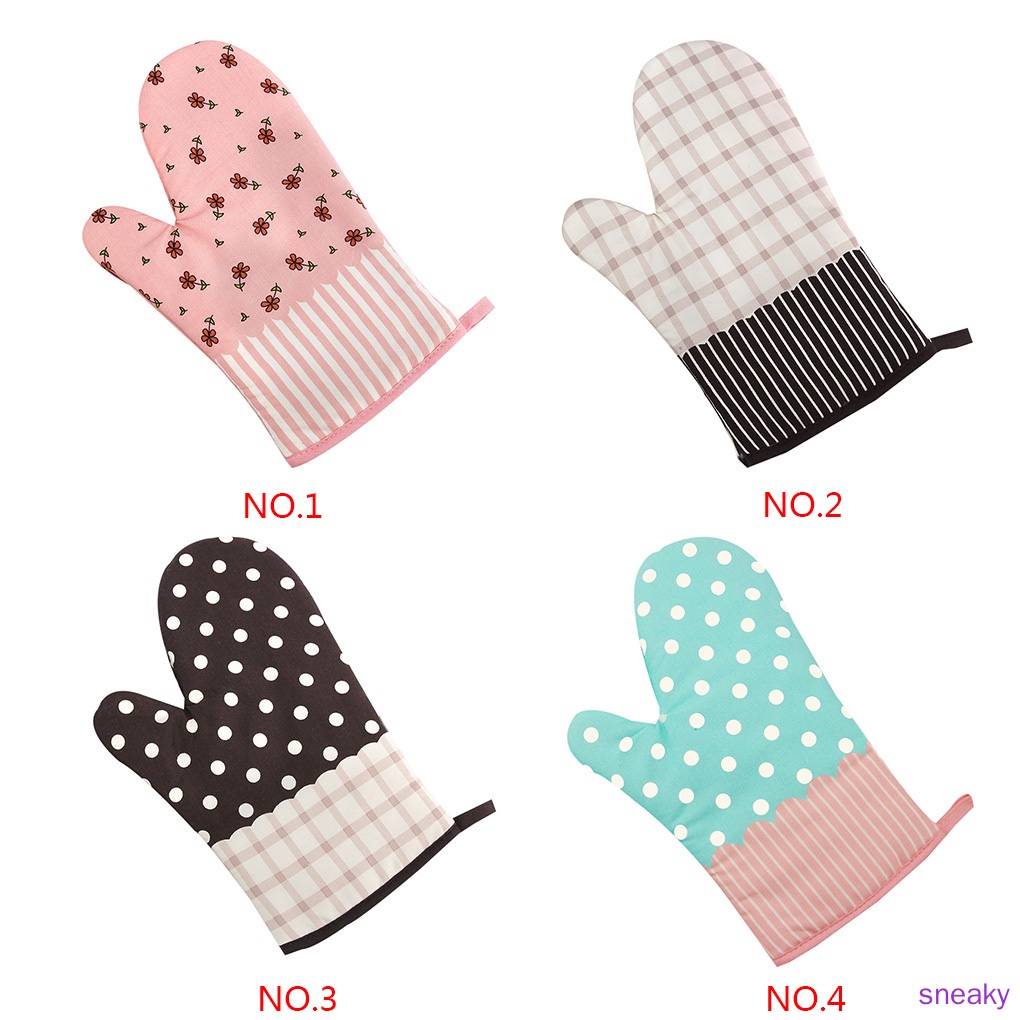 Găng tay cotton dày chịu nhiệt cao chống trượt 180 độ dùng trong lò vi sóng chất lượng cao