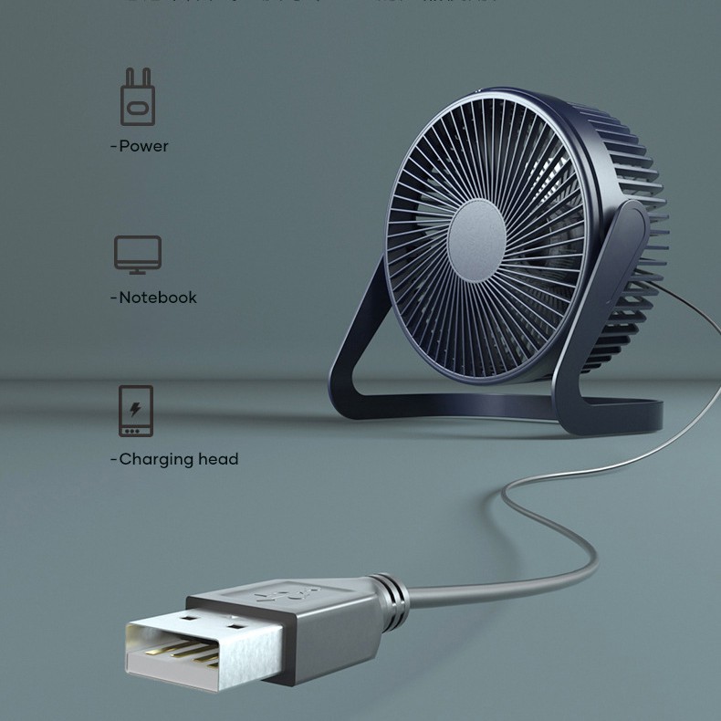 Quạt để bàn - Quạt văn phòng - Quạt USB Xoay 360 độ tiện lợi Q3