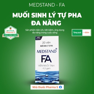 📌[Mưa quà tặng] Viên muối sinh lý tự pha - Viên muối tinh Medstand FA - Tinh khiết, tiết kiệm, tiện lợi, đa năng