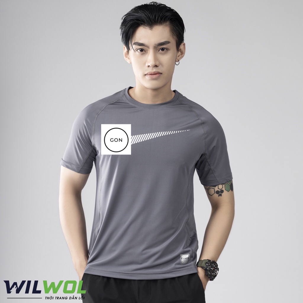 Áo thun thể thao, áo thun cộc tay nam chạy bộ, tập gym, tenis .. chất thun lạnh co giãn 4 chiều , thoáng mát, NCT4