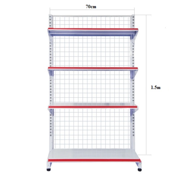 KỆ SIÊU THỊ ĐƠN 1 MẶT Cao 120cm Đủ chiều dài