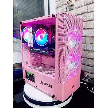 vỏ Case Gaming VSP B86P Gaming Mặt Lưới màu Hồng ( không kèm fan ) - Vỏ  case - Thùng máy | PhongVuPC.Com