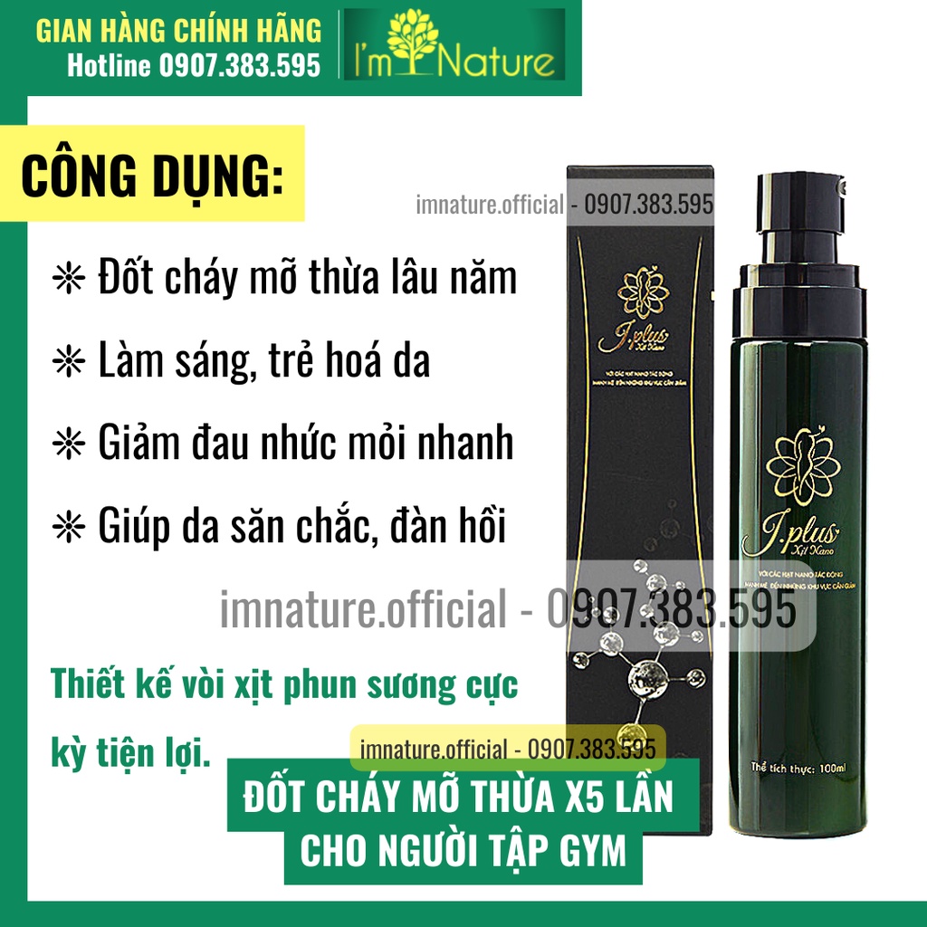 Xịt Giảm Mỡ JPlus 100ml