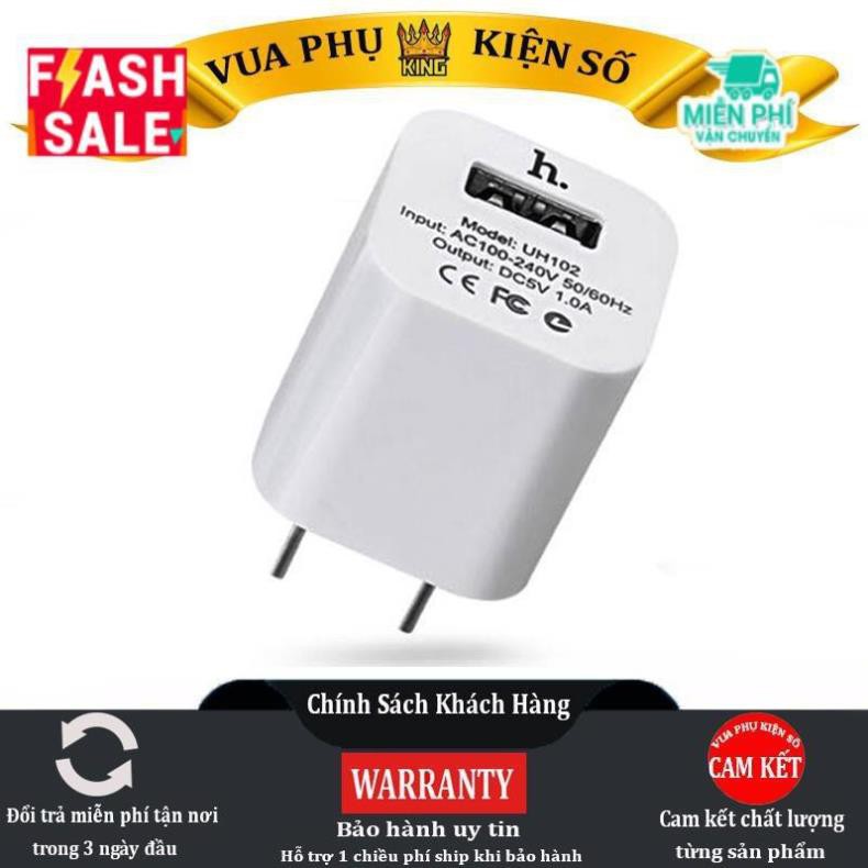 Củ sạc HOCO UH102 Chính Hãng Cao Cấp - Hỗ trợ sạc nhanh - 5V/1A