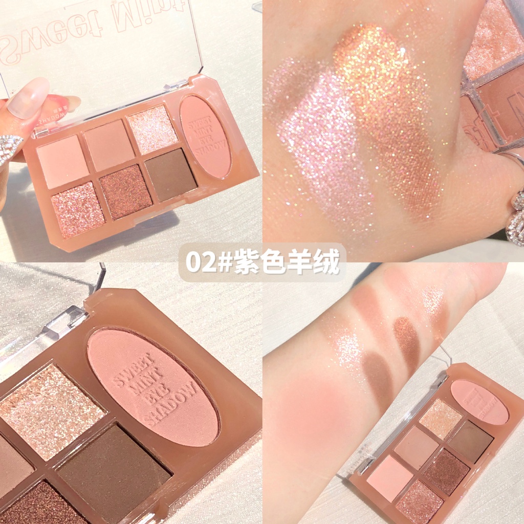 Bảng phấn mắt IMAGES Tta069 có 7 màu sắc hiệu ứng lì/ ánh nhũ dễ phối đồ