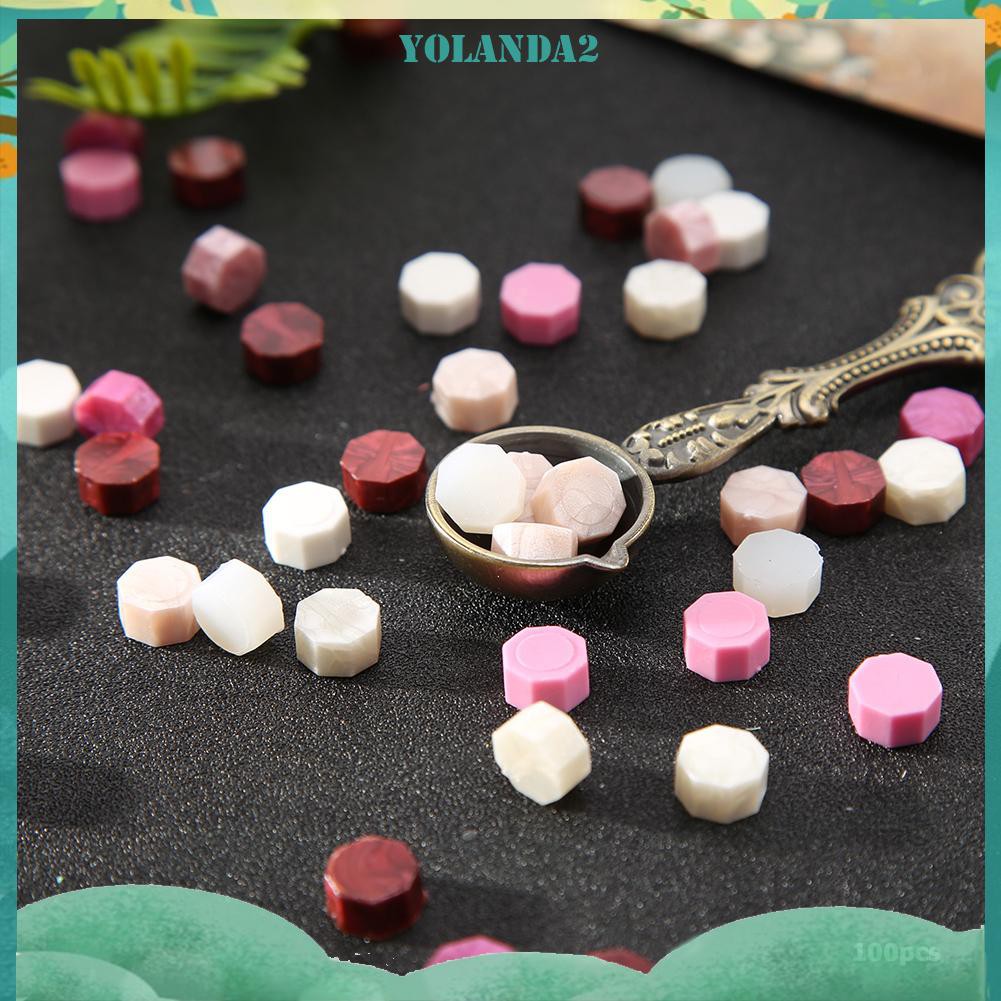 Bộ 100 Viên Sáp Niêm Phong Phong Cách Retro Làm Đồ Thủ Công