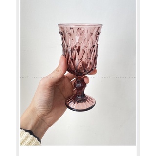 Ly thuỷ tinh điêu khắc chạm trổ phong cách trung cổ vintage ✨