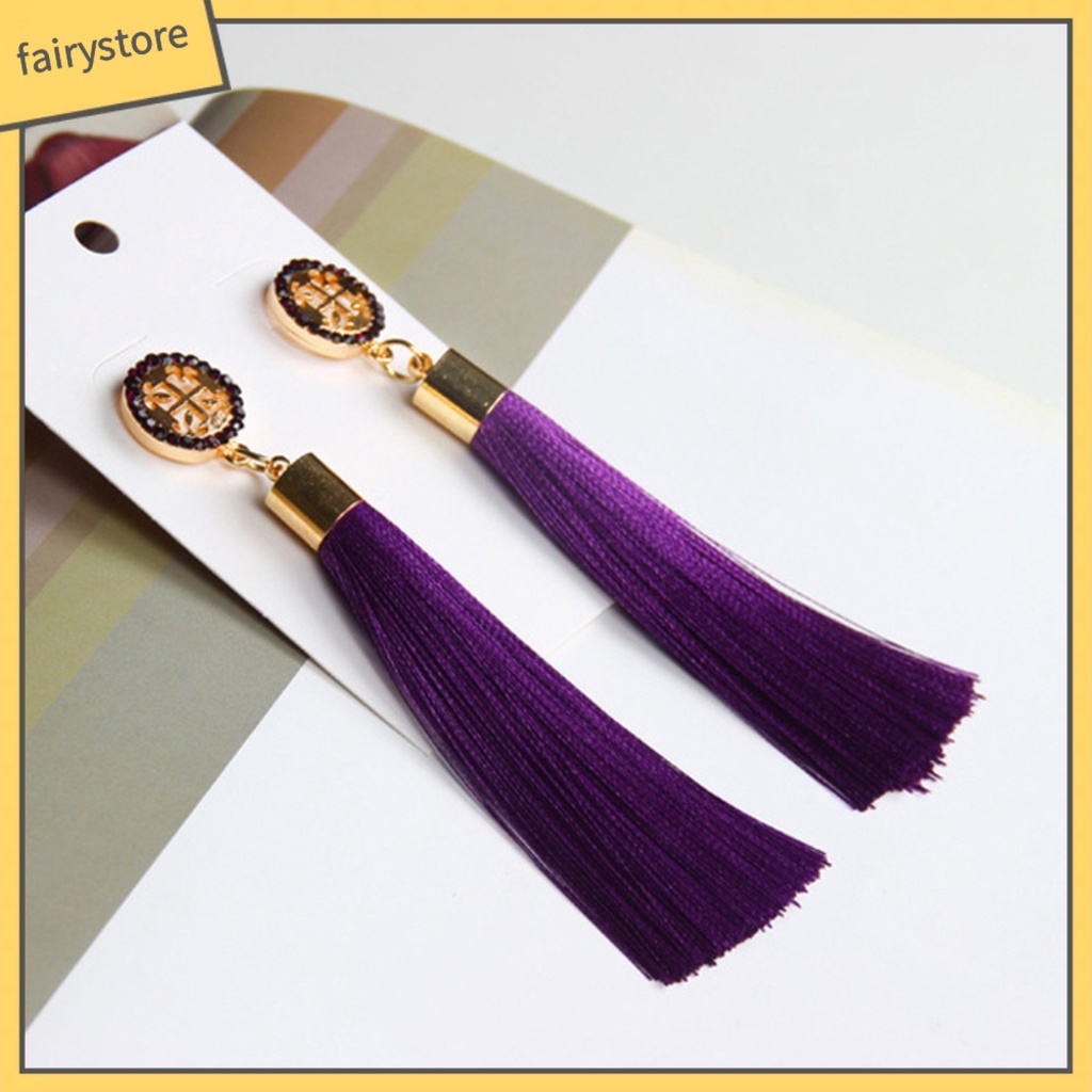 1 Đôi Bông Tai Tua Rua Thời Trang Nữ Tính